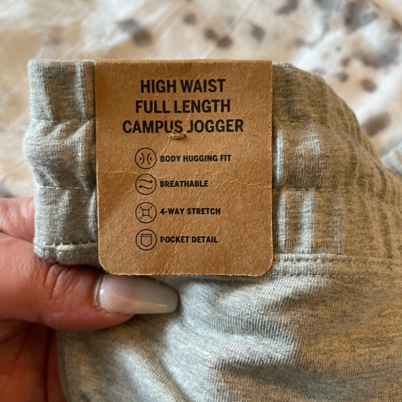 VS PINK NWT GRAY HIGH WAIST JOGGERS - Picture 6 of 8